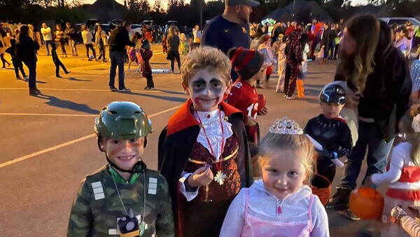 Students in costume