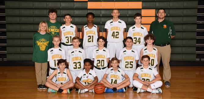 7th Grade Boys Basketball Team 2020