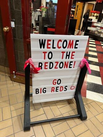 Red Zone Sign 2023