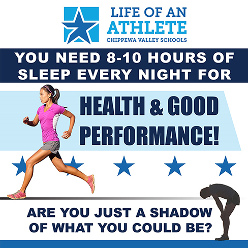 You need 8 to 10 hours of sleep every night for health and good performance.