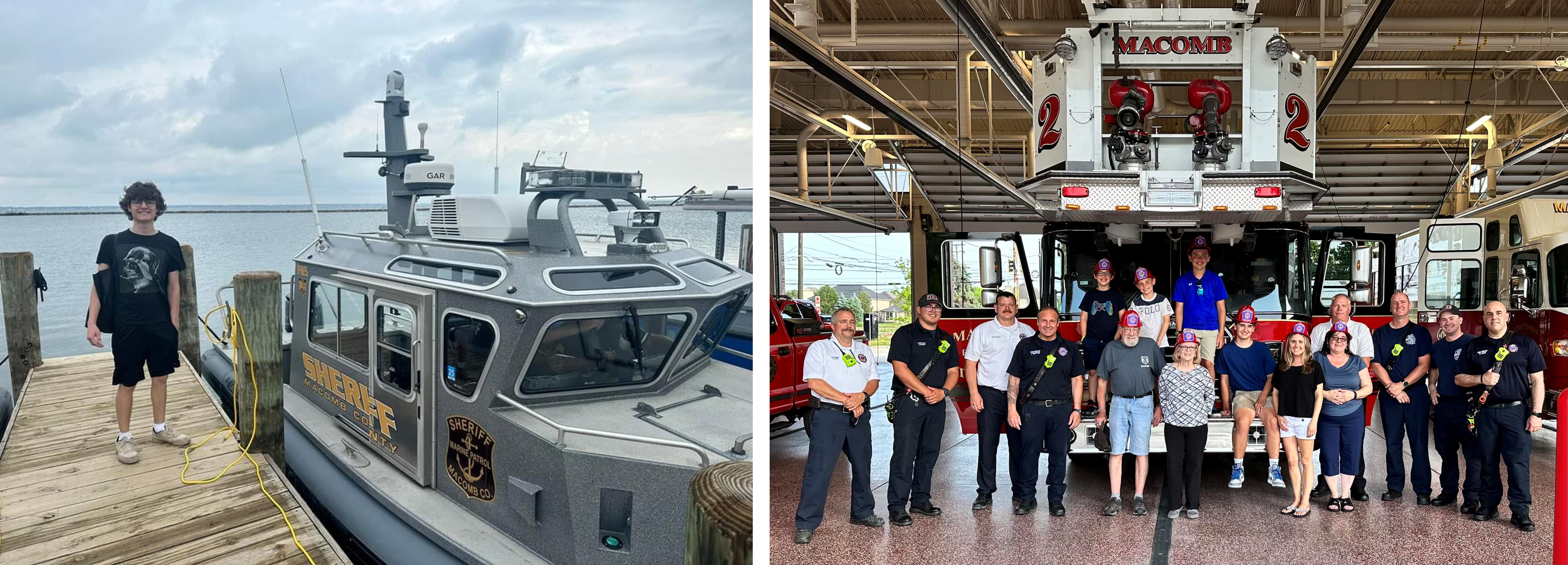 Image of Marine Boat Ride and Fire Station Tour