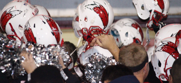 football helmets